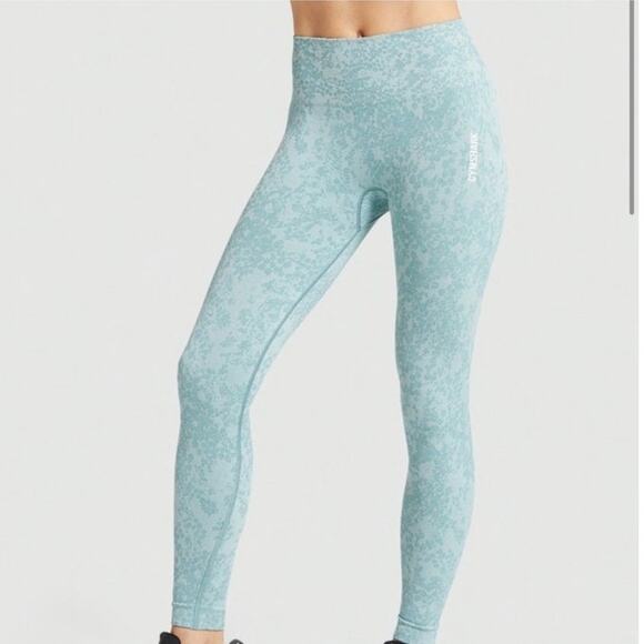 Gymshark green seafoam butt enhancer stretch leggings size Small - Picture 10 of 11